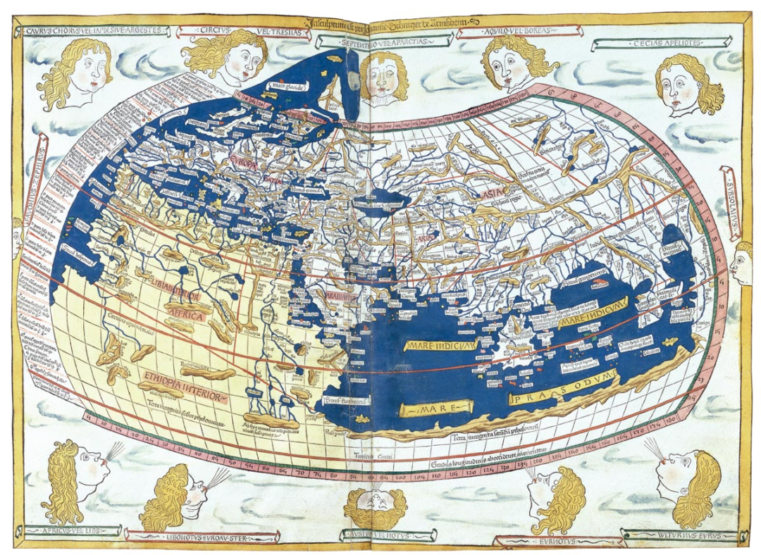 还有世界地图,这些知识,影响了几个世纪的探险家