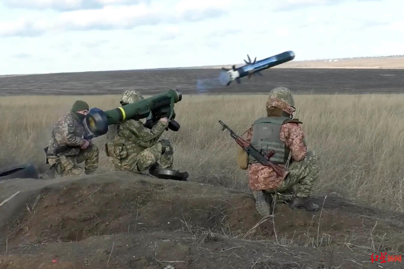 ▲美国已将其“标枪”反坦克导弹总库存的三分之一提供给了乌克兰