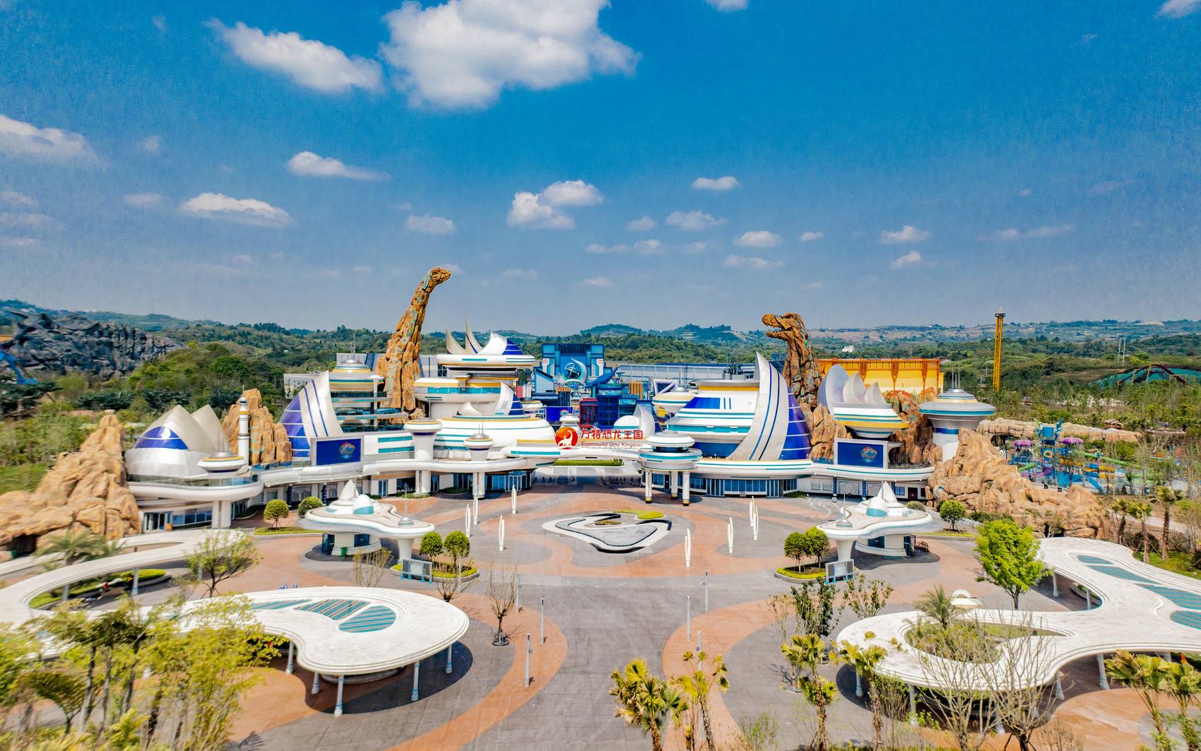 即将开园的自贡方特恐龙王国 曾旭波 摄