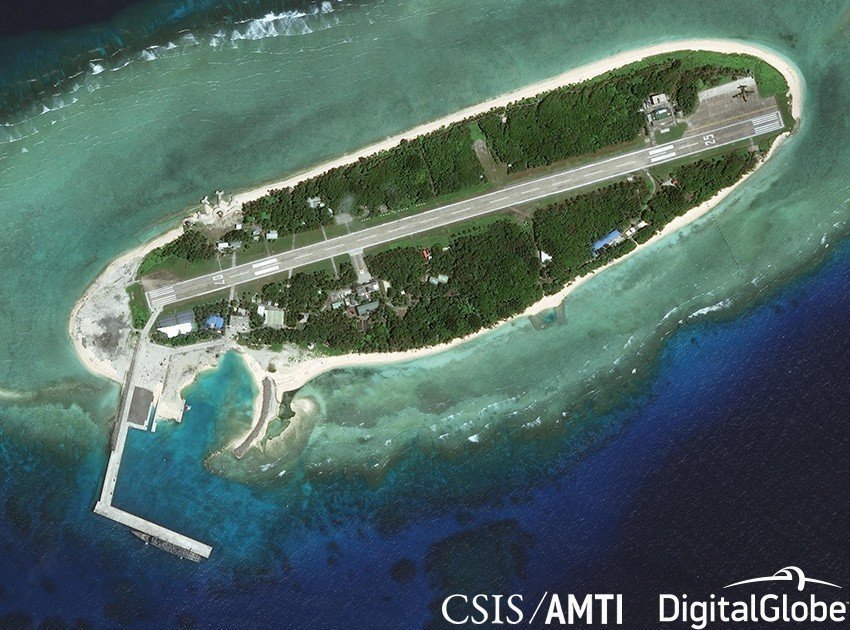 台军太平岛卫星图 图源：CSIS