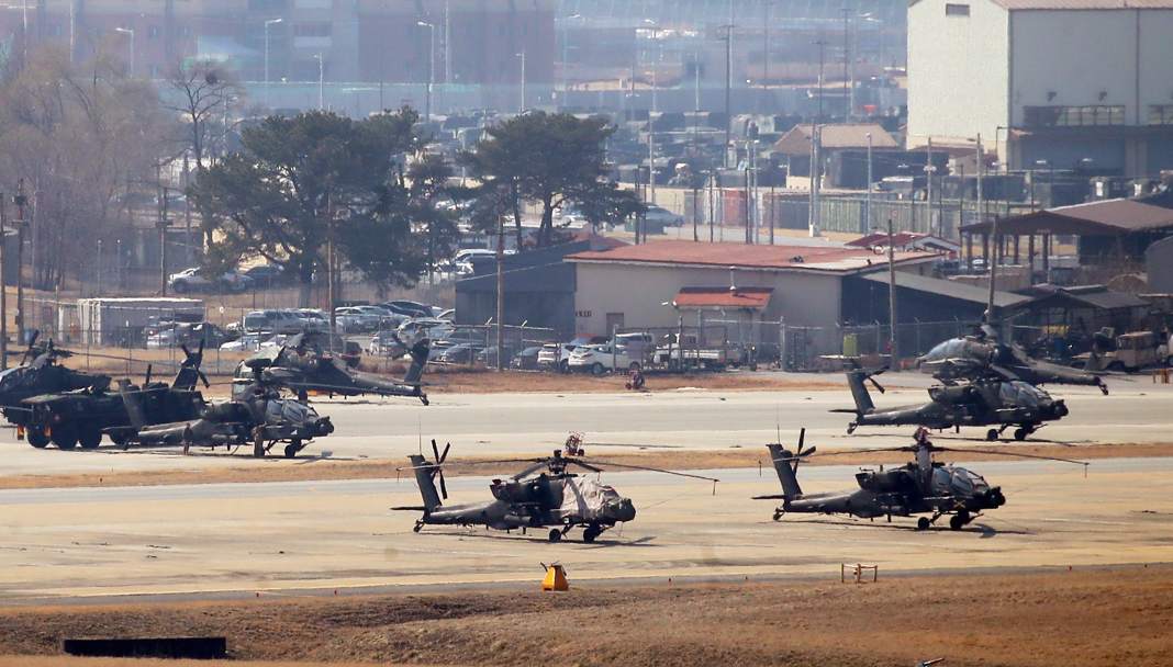 韩国京畿道平泽市驻韩美军基地(资料图)