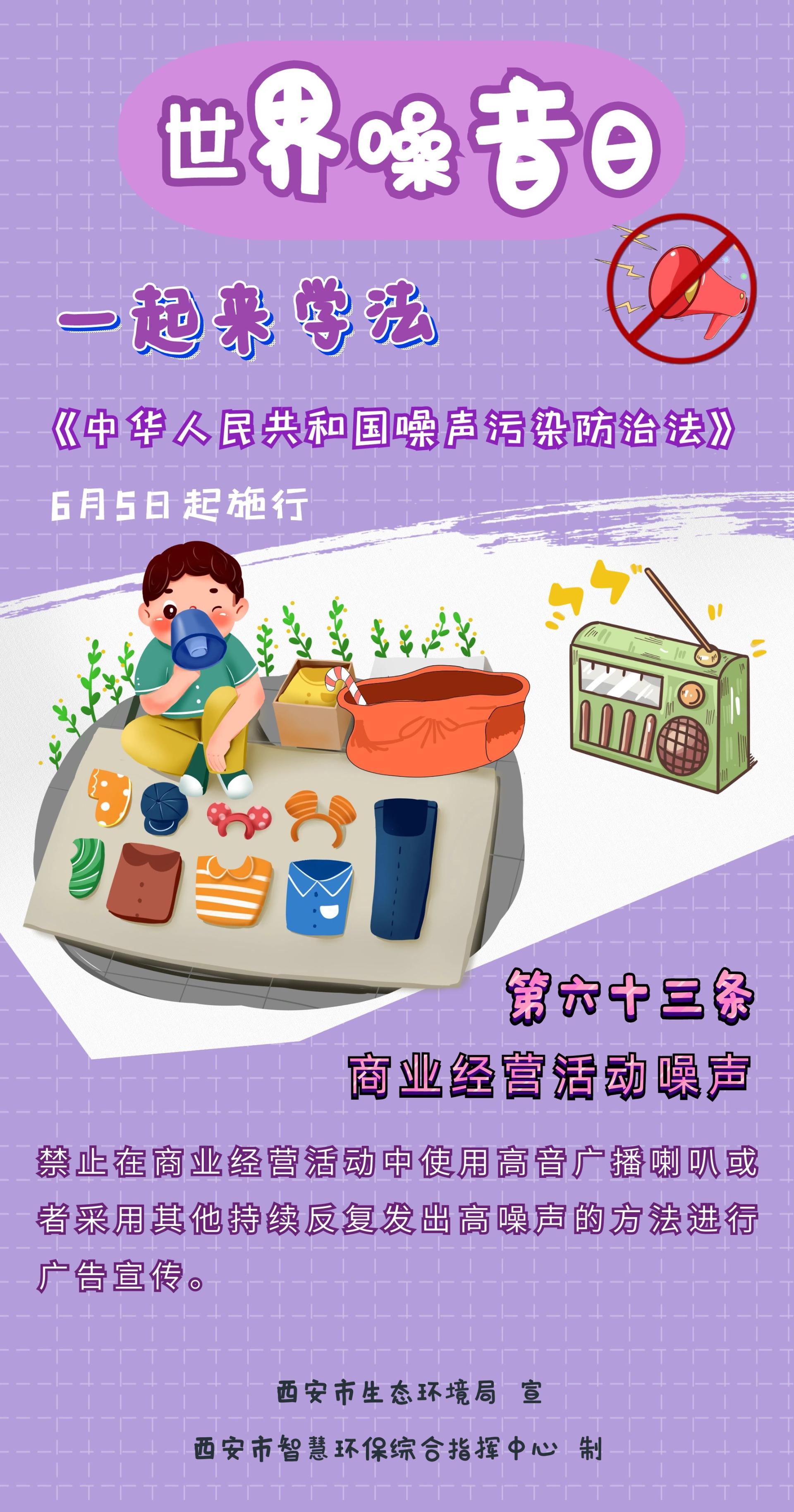 噪声污染防治普法系列海报