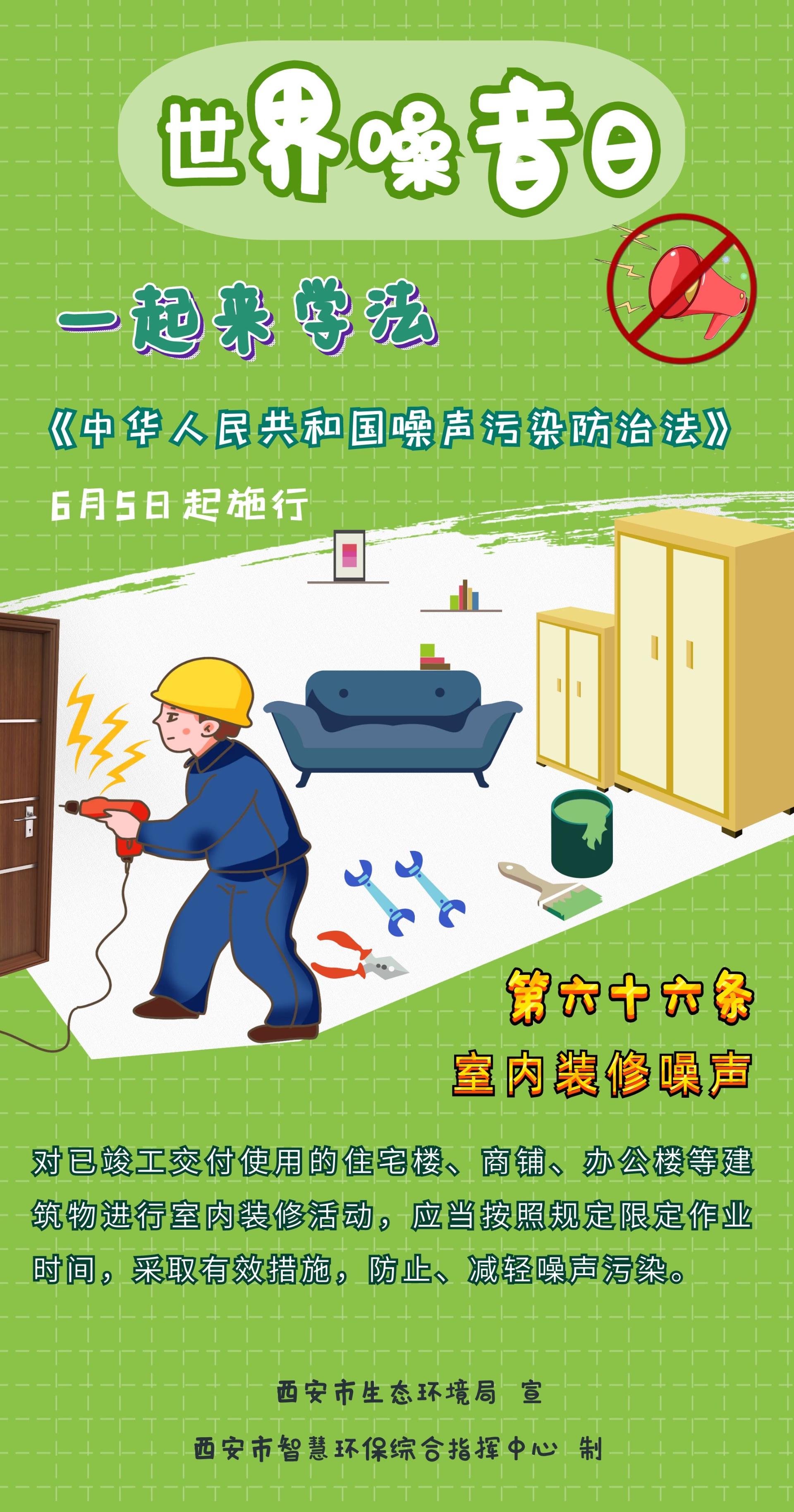 噪声污染防治普法系列海报