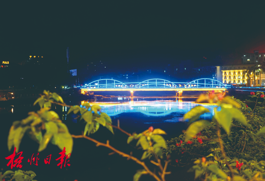 岑溪市南门桥夜景 吴家宁 摄