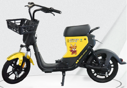 从外观来看,小遛共享电动车和常见的电动车一样,车身黑色和黄色相间