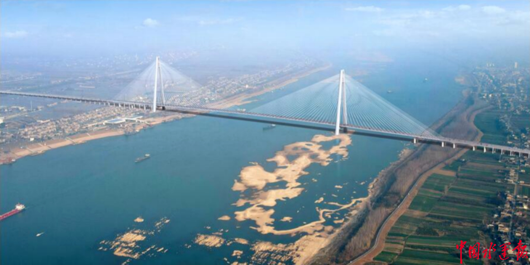 枝江百里洲长江大桥效果图.