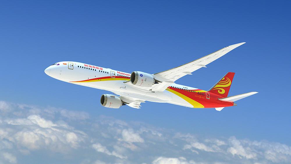 海南航空波音787-9机型(海南航空供图)