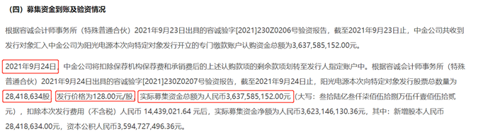 定增情况,图片来源:公司公告
