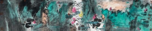 　　本次大拍参拍作品：卢禹舜《过故人庄诗意图》
