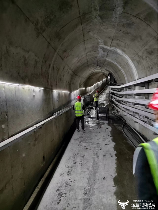 白鹤滩水电站，隧道内查勘传输路由