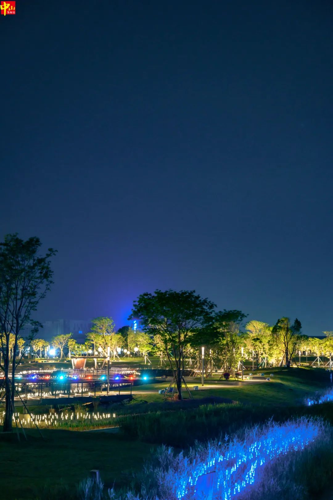 中山新地标夜景全新亮相