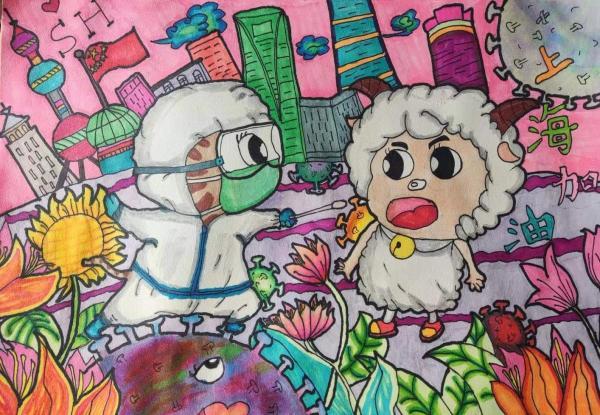 从急诊观察室到方舱医院我带着电脑上网课教孩子用画笔童心守沪