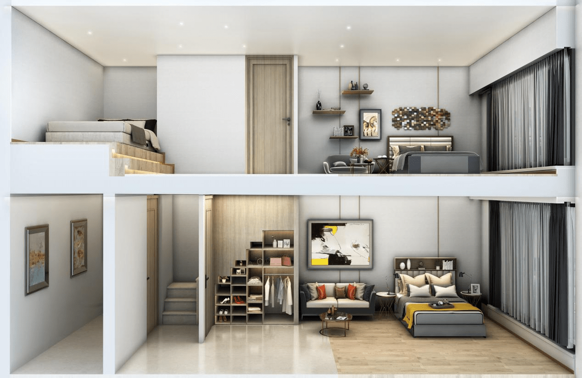 越秀云悦湾双钥匙公寓斜杠青年的个性空间