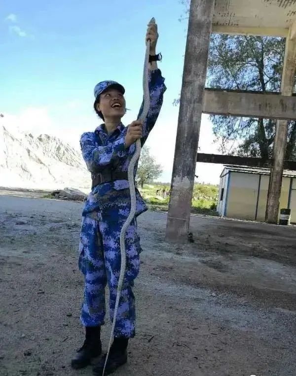 徒手抓蛇生吃虫子这名海军陆战队女兵真飒