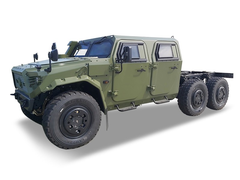 资料图:东风猛士6x6双排防护型底盘 来源:网络