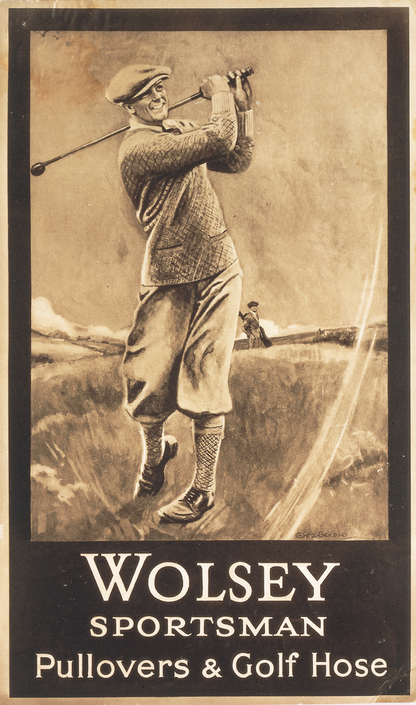 　　上世纪WOLSEY高尔夫海报