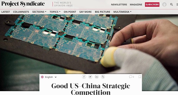 【中国那些事儿】美专家呼吁美国创建对华“良性竞争”模式