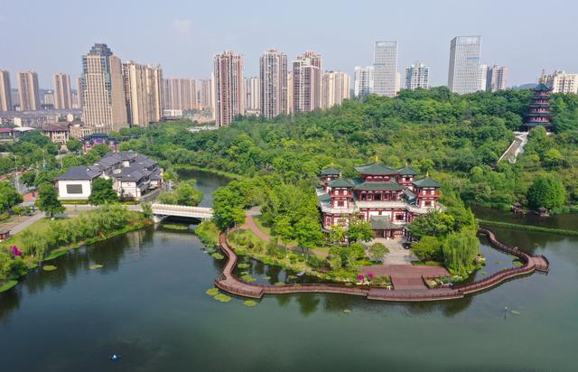 重庆永川兴龙湖一带(5月7日摄,无人机照片).