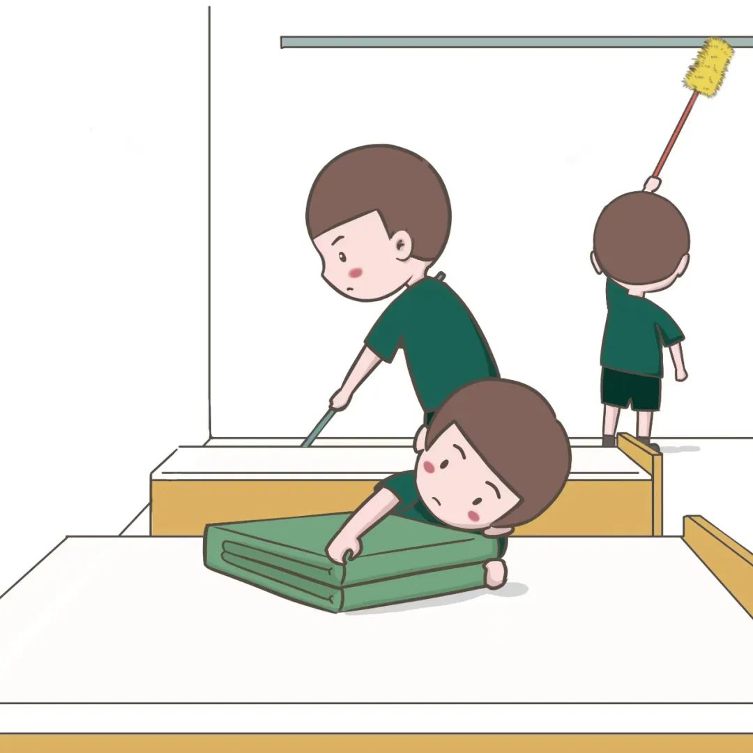 整理内务动作快,"棉花"变成"豆腐块"