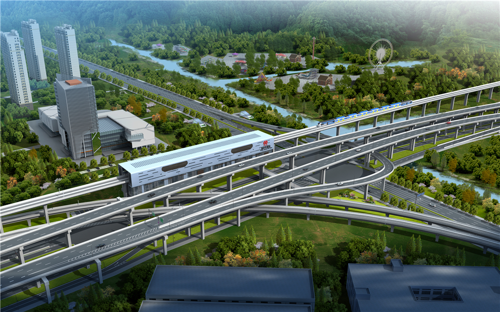 温州轨道交通s3线附属配套工程(瓯海段)一期效果图