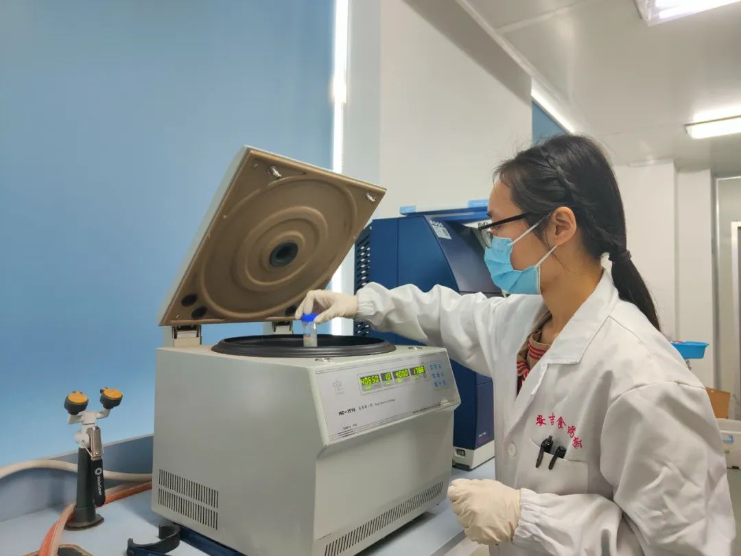 实验员对样品进行测评分析.资料图片