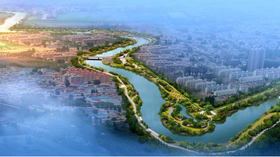 鹿城区戍浦江河道(藤桥至河口段)整治工程效果图