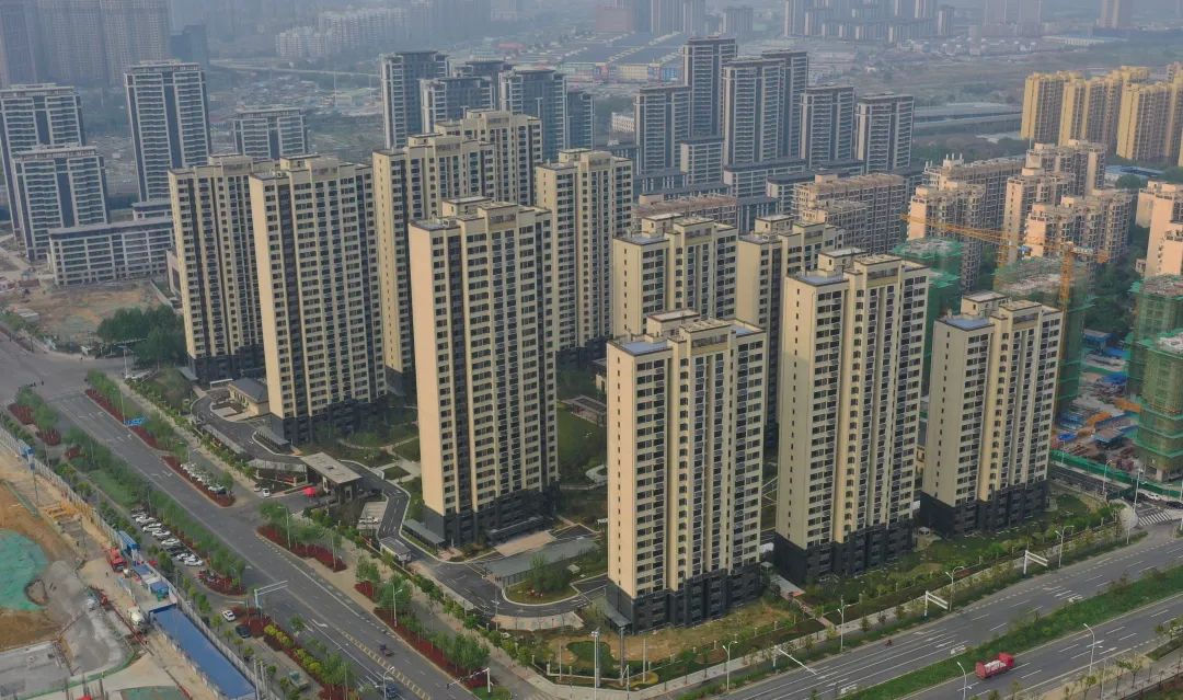 回迁安置项目正在进行合肥淝河镇葛大店幸福城a区