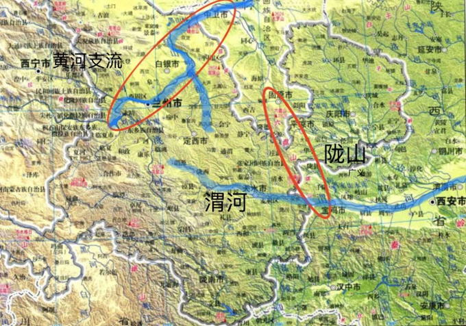 陇西地图位置图片
