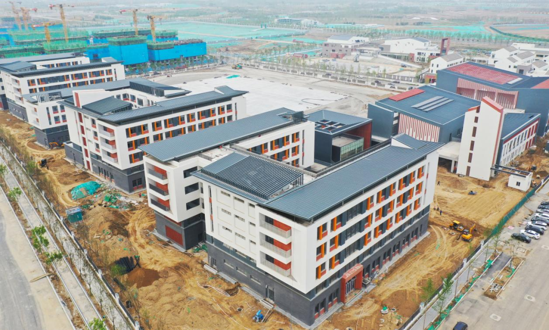 2022年5月11日,位于雄安新区启动区的北京四中雄安校区.