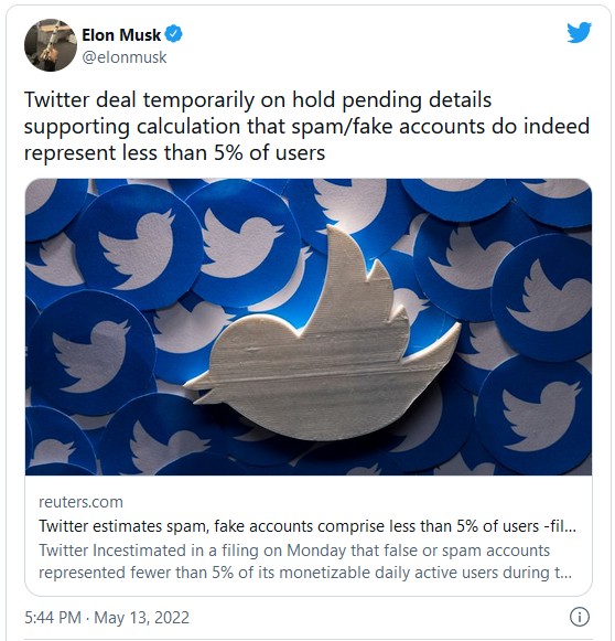 人物|马斯克称仍致力于收购推特 市场还会相信吗?