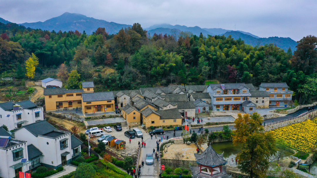 金寨县大湾村俯瞰图(来源:安徽省文化和旅游厅)