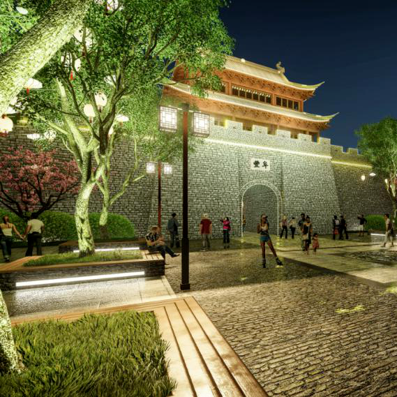 东城门广场效果图