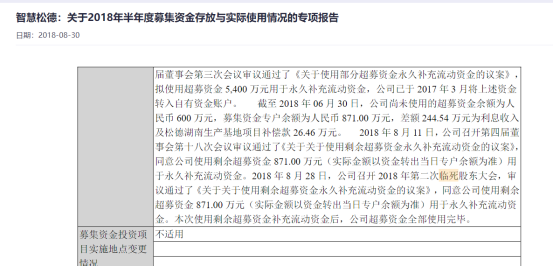 图为智慧松德（现称福能东方）2018年8月30日披露的公告内文