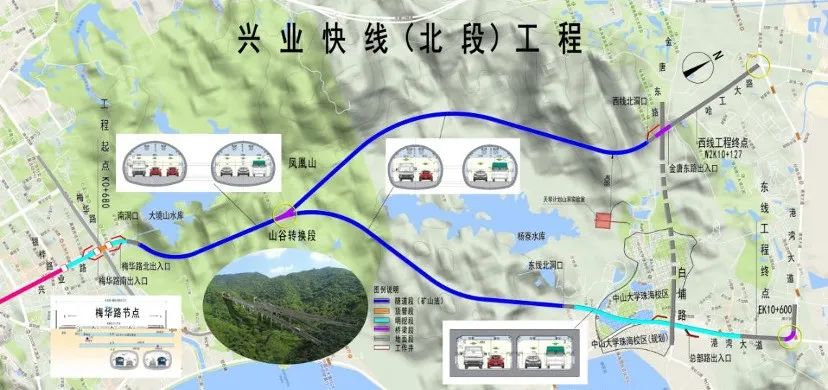 兴业快线(北段)工程示意图