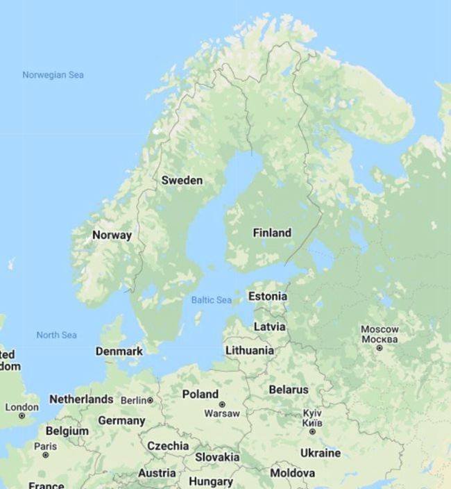 波罗的海世界地图图片