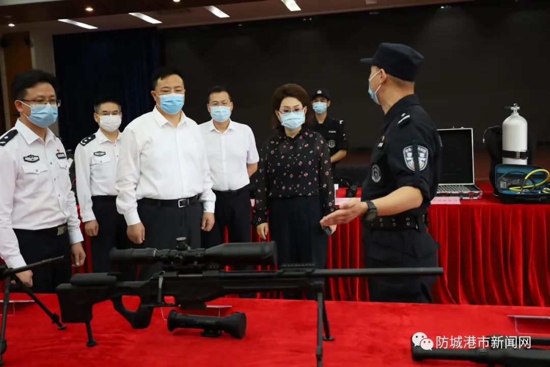 自治区警卫工作调研组到防城港市调研