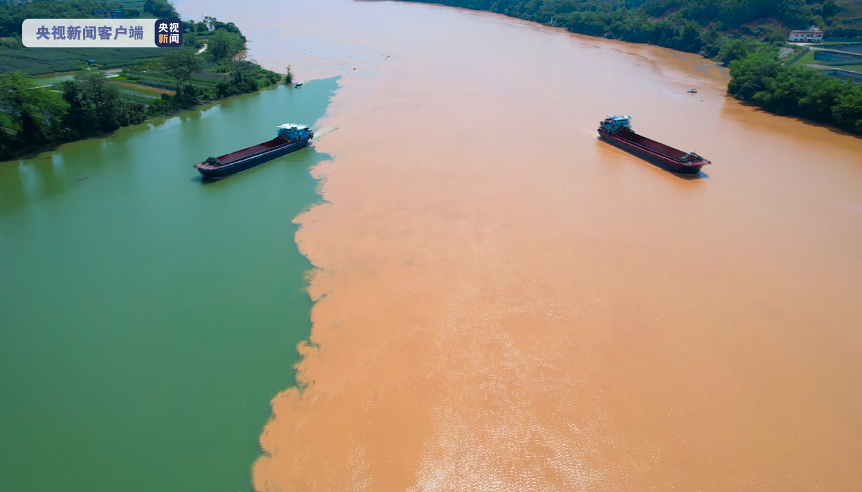 广西南宁三江口现"鸳鸯江"景观|广西_新浪财经_新浪网
