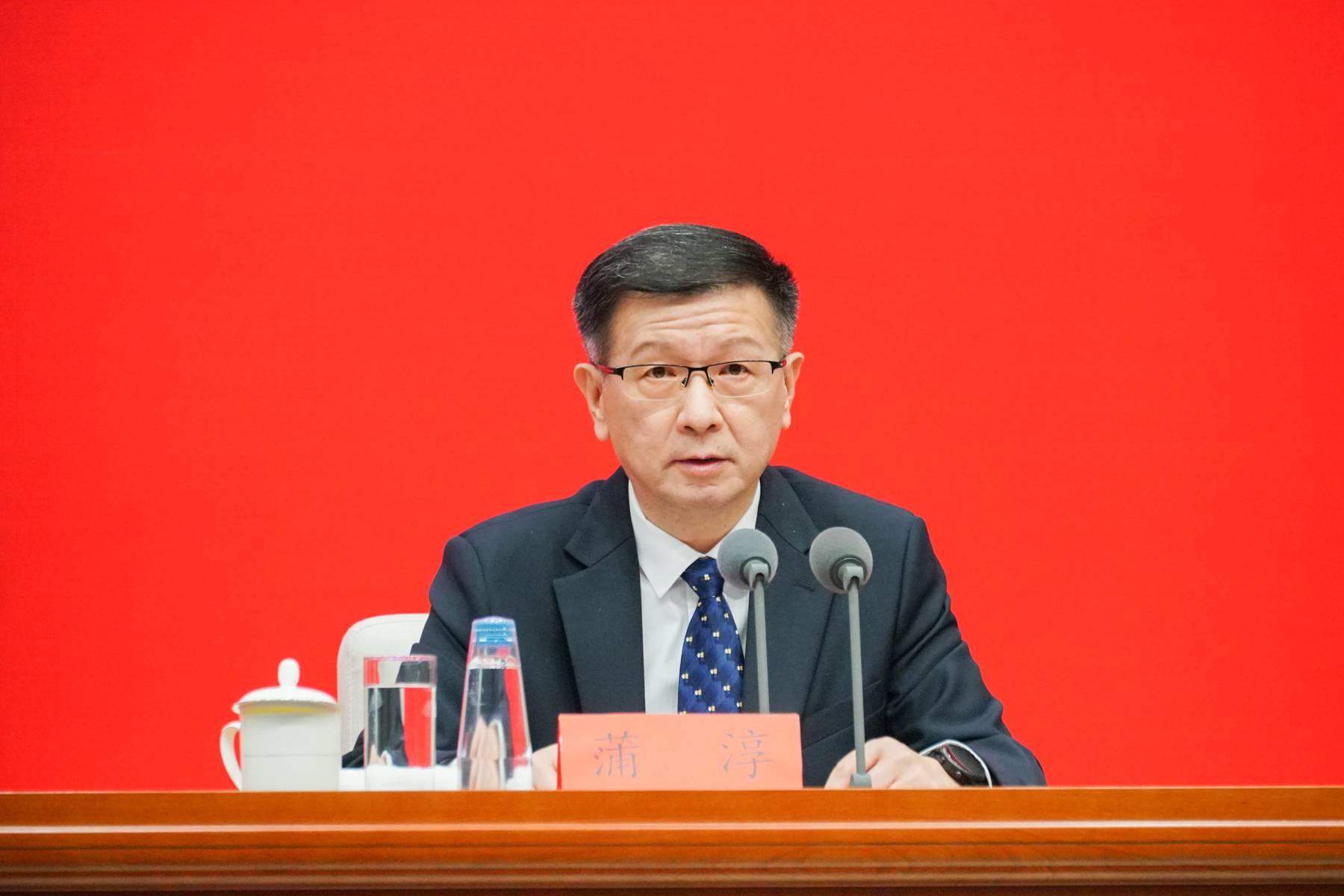 国家市场监管总局副局长蒲淳 &nbsp;澎湃新闻记者 周頔 摄