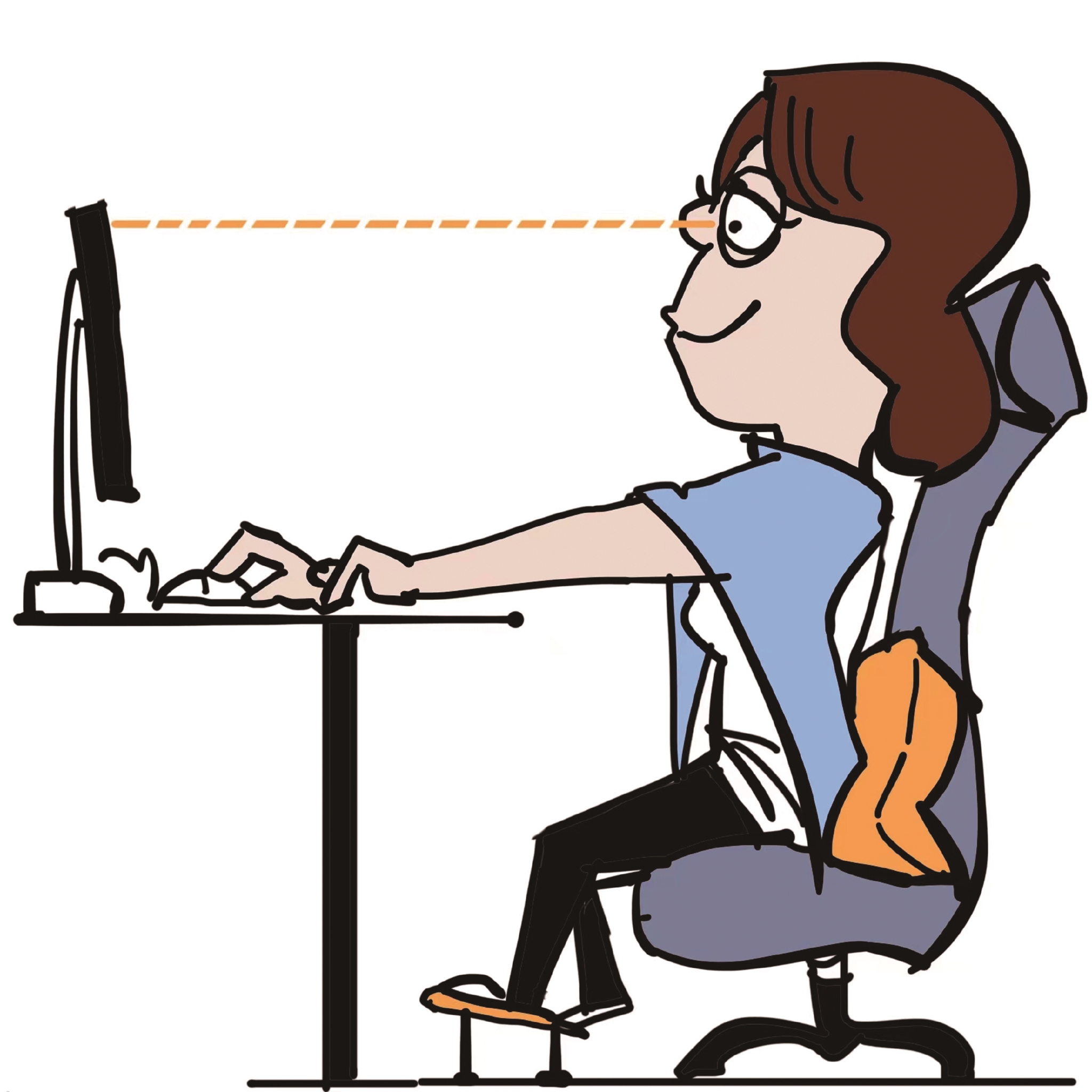 微微后仰的坐姿最符合人性