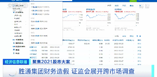 “连续五年财务造假！虚增利润超100亿元！胜通集团的“天价收入”竟是“无中生有”…