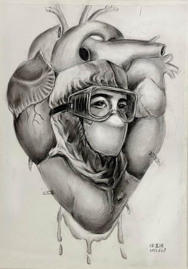 相聚云端来看孩子们笔下的抗疫瞬间