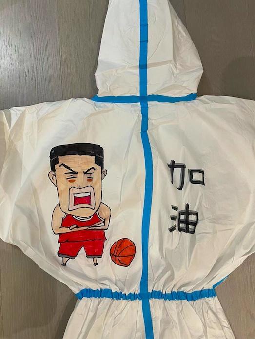 樱木花道机器猫小小少年手绘q版战袍为大白加油