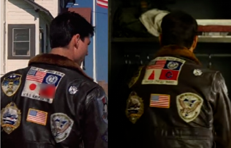 左：《壮志凌云》画面，右：《壮志凌云2》2019年播放的预告片画面(图片来源：台媒合成图片)