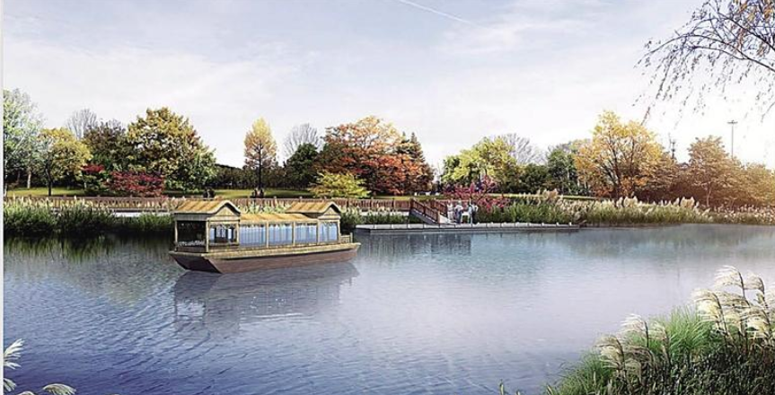 运河公园码头效果图