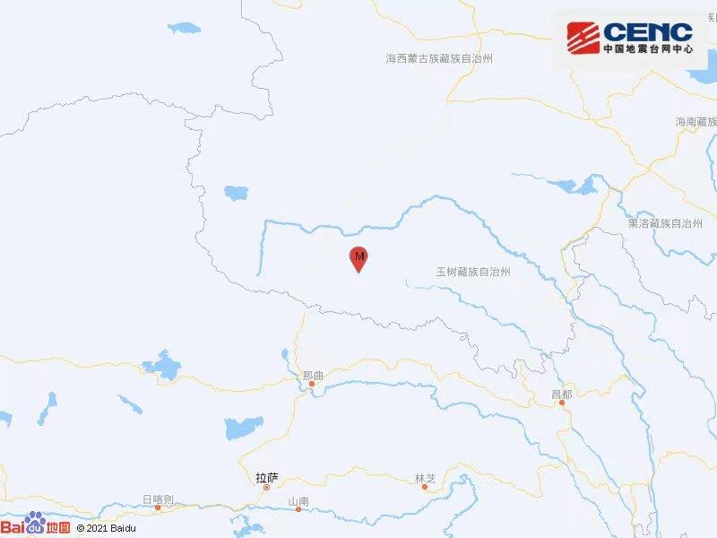 青海玉树州杂多县发生3.3级地震