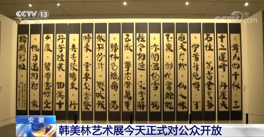 安徽：韩美林艺术展今天正式对公众开放