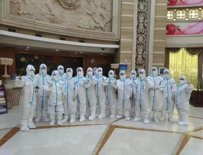 　　​△洛娃集团旗下的酒店也承担起抗疫隔离重任