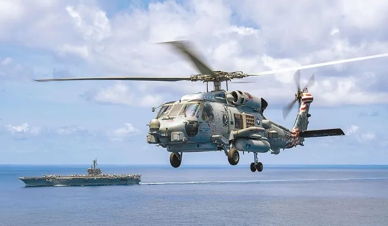mh-60r反潜直升机(图自台媒)美国接连叫停多项对台军售意在酝酿更大的
