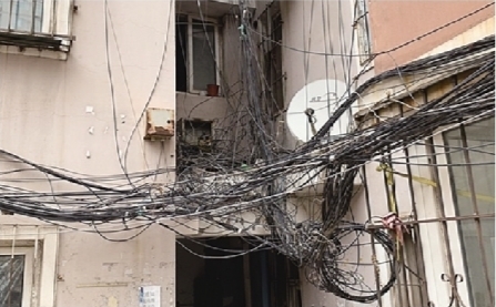 小区网线乱如麻居民担心有隐患