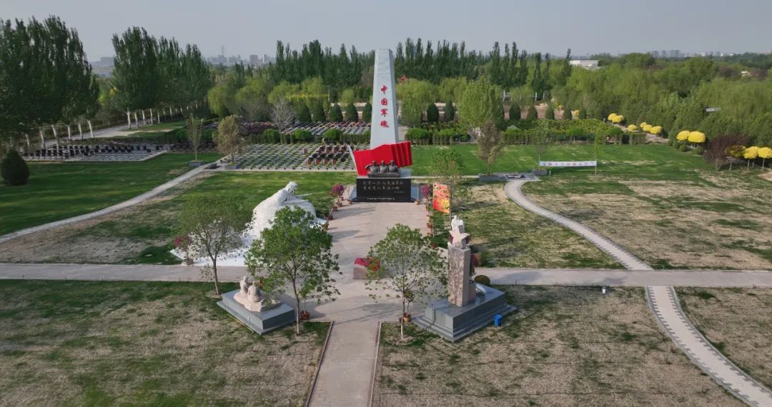 图为银川市金凤区松鹤陵园红色教育基地